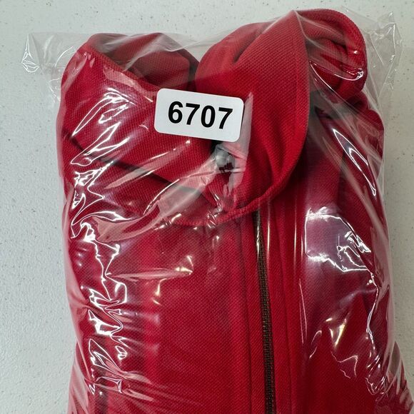 Rafaella Women Full Zip Jacket Cherry Red 12‎ Boho Lagenlook 90s - Picture 9 of 9